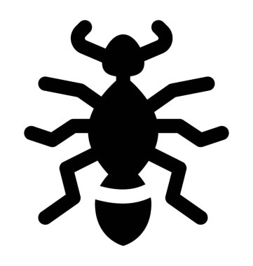 Karıncalar tasvir eden küçük bacakları olan bir küçük böcek