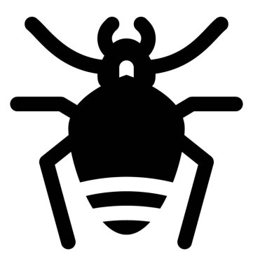 Simge bir böcek sahip uzun heykelde örümcek bacağı