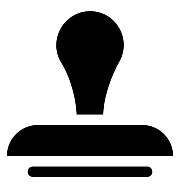 Damga aracı vektör simgesi