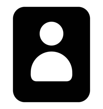 Poster vektör katı simgesi 