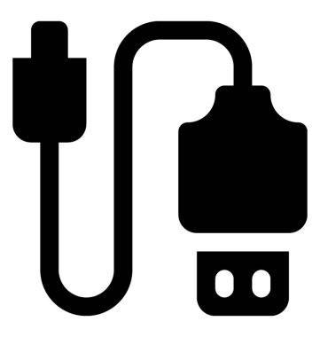 Veri kablosu tasarımını izole simgesi