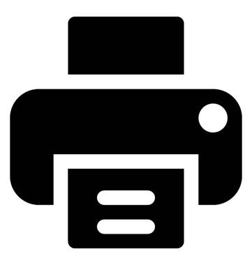 Baskı makine Faks simgesi