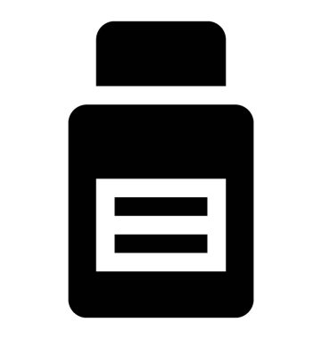 Bir şişe baskı mürekkep