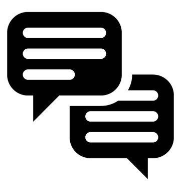 Proje sohbet sohbet kabarcıklar gösterilen