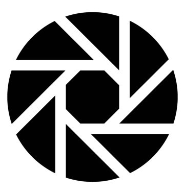 Katı simgesi tasarım kamera deklanşör