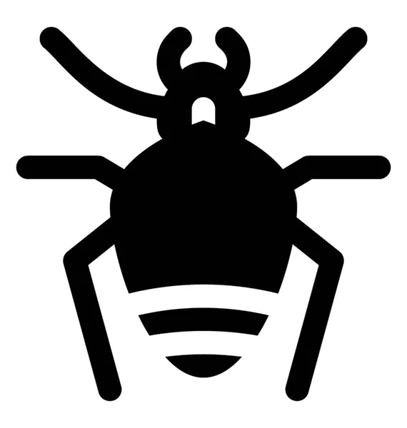 Symbol Eines Insekts Mit Langen Beinen Das Eine Spinne Darstellt — Stockvektor