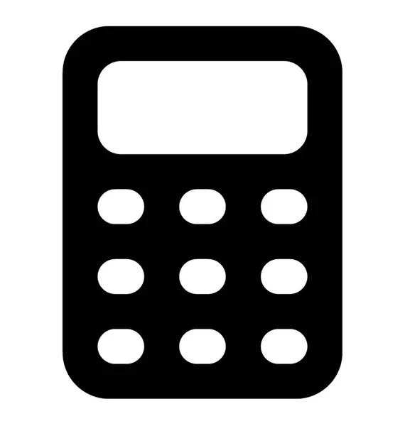 Ikona Kalkulator Maszyn Liczących — Wektor stockowy