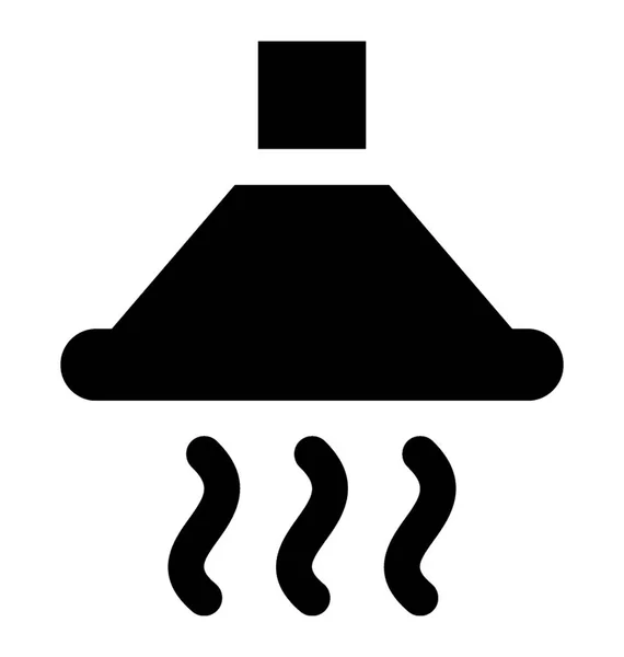 Capuz Extrator Usado Para Ventilação Cozinha Fumaça — Vetor de Stock
