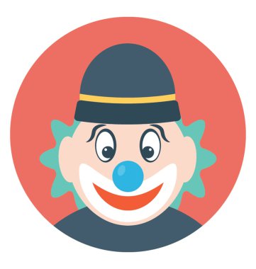 Komik bir joker karakter palyaço içinde 