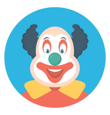 Komedi için etrafında bir deli palyaço yürüyüş 