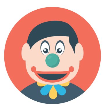 Bir karakter palyaço kostüm giymiş bir patron, patron palyaço