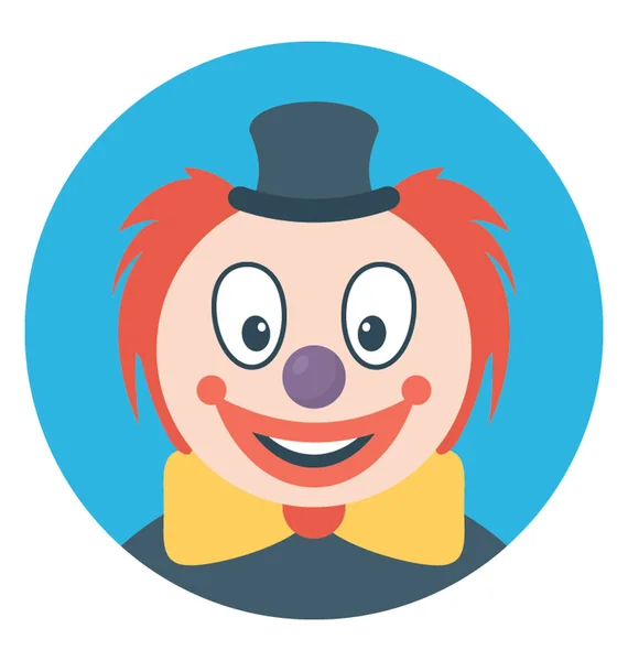 Happy Tramp Clown Cap — Stock Vector