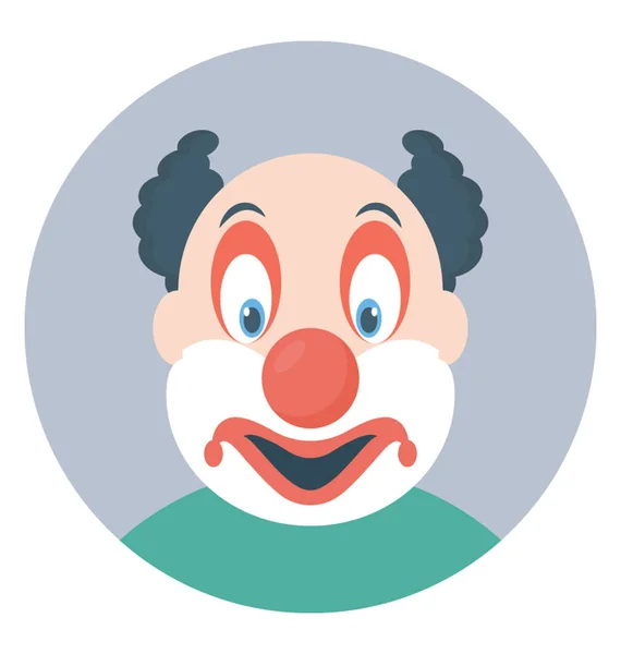 Een Bozo Clown Kostuum Met Grote Oren — Stockvector