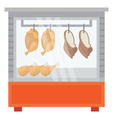 Tavuk eti, tavuk durak ile bir et durak