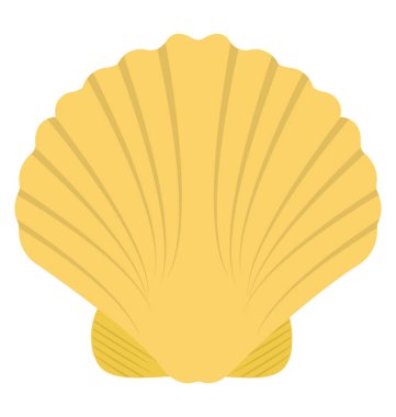 Bir deniz kabuğu tasarımını simgesi