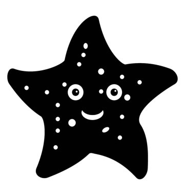 Sevimli su çizgi balık vektör simgesi