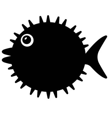 Küçük balık sahip küçük, kirpi balığı balık resmi olarak bilinen yüzgeçleri 