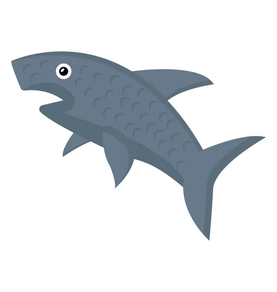Tiburón Silvestre Animal Marino — Vector de stock