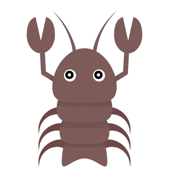 Sea Life Icon Lobster — Stock Vector