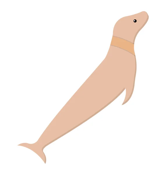 Icono Animal Marino Diseño Foca — Vector de stock