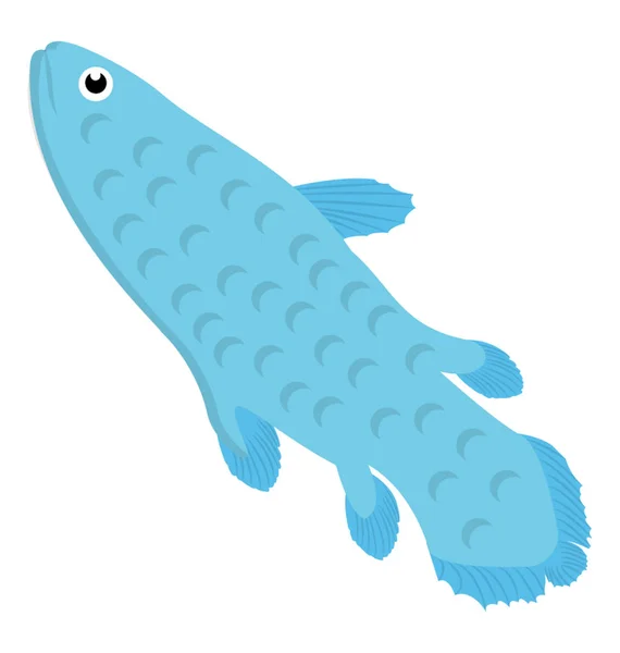 Vodní Zvířecí Podoba Mořských Ryb — Stockový vektor