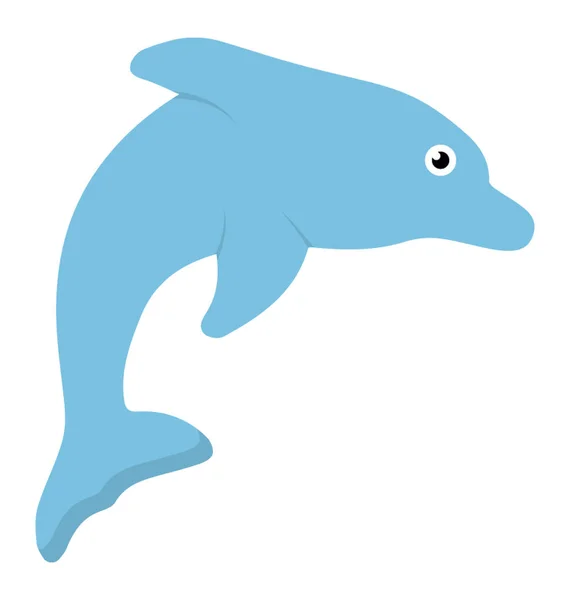 Slavný Velkolepé Delfínů Skok — Stockový vektor