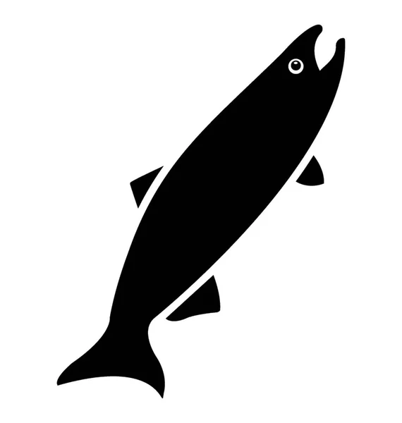 Icono Animal Marino Que Representa Peces — Vector de stock