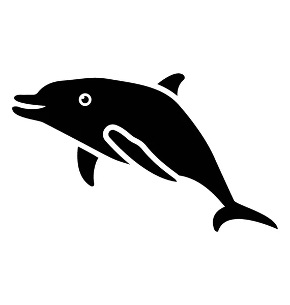 Mammifero Marino Placentare Acquatico Balena — Vettoriale Stock