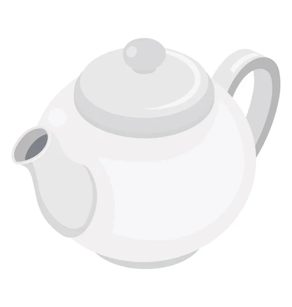 Recipiente Chá Para Mantê Quente Bule —  Vetores de Stock