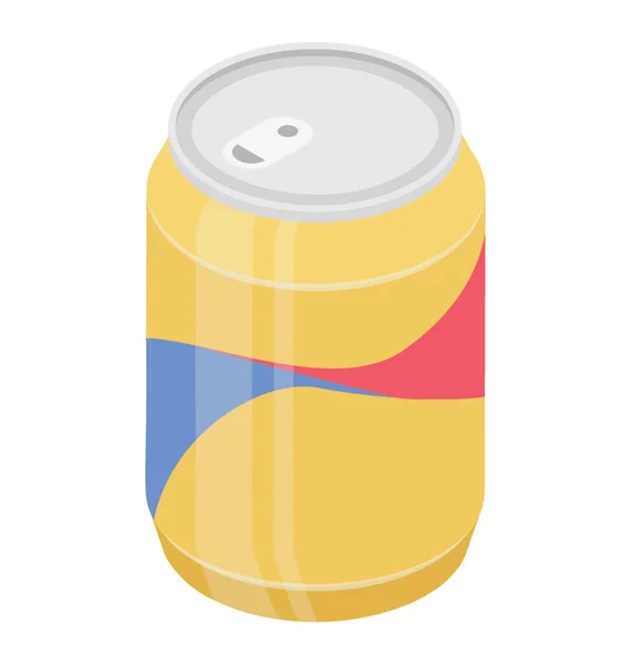 Carbonated Drink Can Tin Pack — Stock Vector