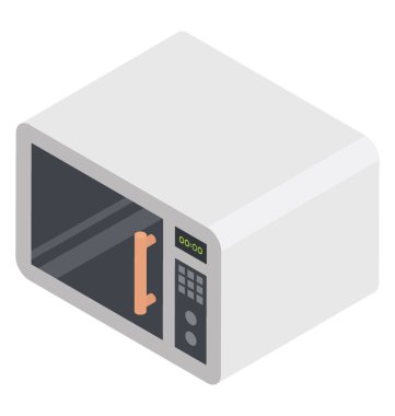 Dondurulmuş gıda maddeleri Isıtma için bir mikrodalga fırın 