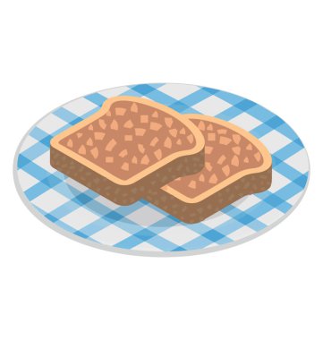 Nutella ekmek kavramsallaştırma sağlıklı çikolata aromalı gıda 