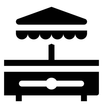 Bir piknik masa için eğlence parkı 