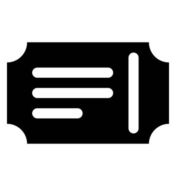 Bir park veya bir olay bilet giriş kartı