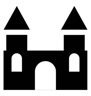 Bir eğlence parkı girişinde büyük bir kapı 