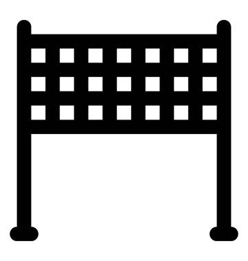 Futbol ve futbol için bir kale direği 