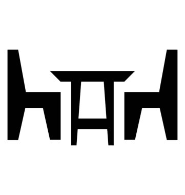 Masa ve sandalyeler yemek masası karakterize 