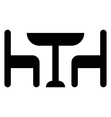 Masa ve sandalyeler yemek masası karakterize 