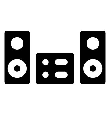 Birden çok hoparlör ses sistemi tasvir birlikte 