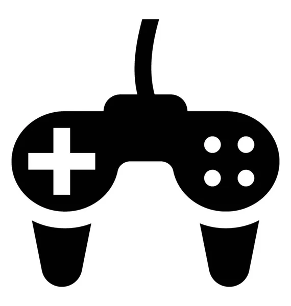 ビデオゲームを制御するゲームパッド — ストックベクタ