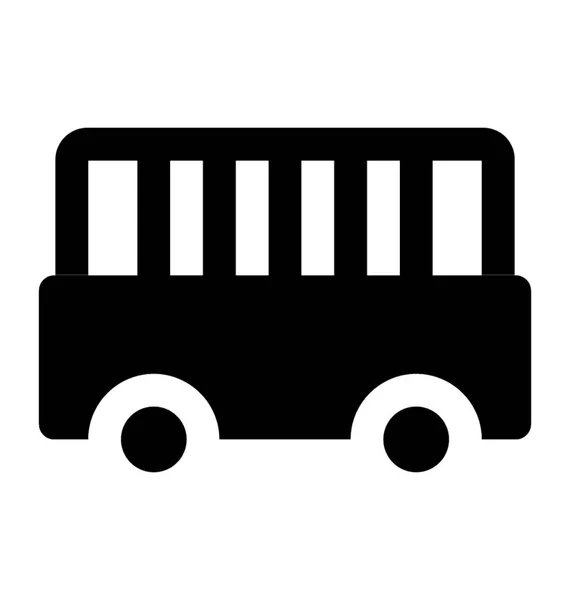 Minibus Pro Děti Jezdit Parku — Stockový vektor