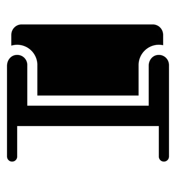 Canapé Ménage Pour Asseoir Dessus — Image vectorielle