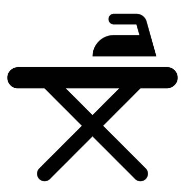 O Ütü göstermek üzerinde demir demir standı