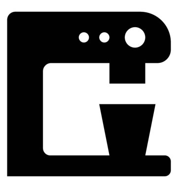 Bir kahve makinesi kahve yapmak için 