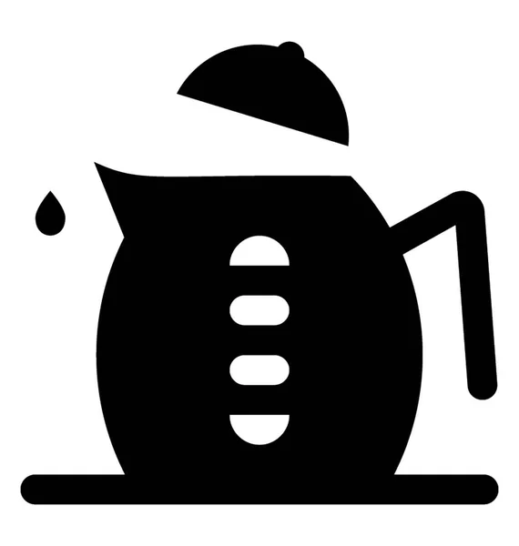 Чай Контейнер Хранения Горячей Чайник — стоковый вектор