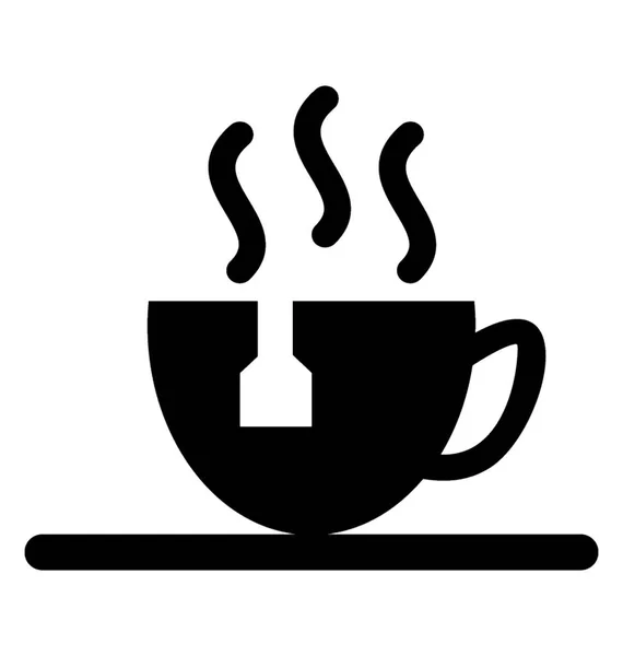 Чашка Чайным Пакетиком Напитком — стоковый вектор