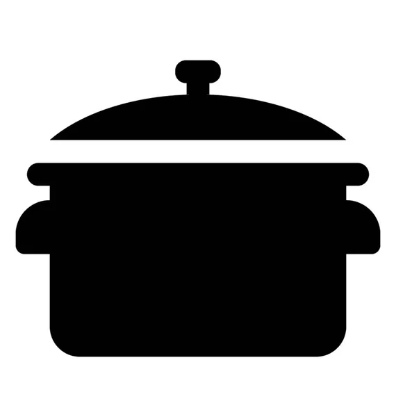 Large Cooking Pot Used Cooking Food Called Stock Pot — Stock Vector