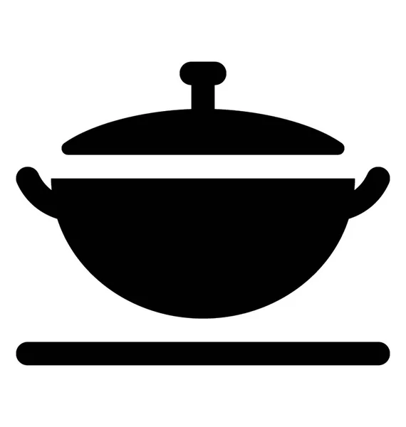 Кухонний Горщик Який Використовується Приготування Їжі — стоковий вектор