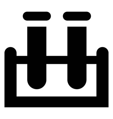 Test tüpleri içinde sıvı deney için sahip 