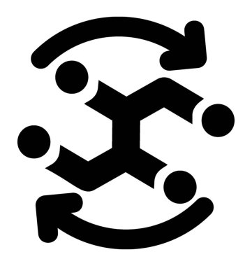 Manyetik alan iki mıknatıs ve tersinir oklar arasında 